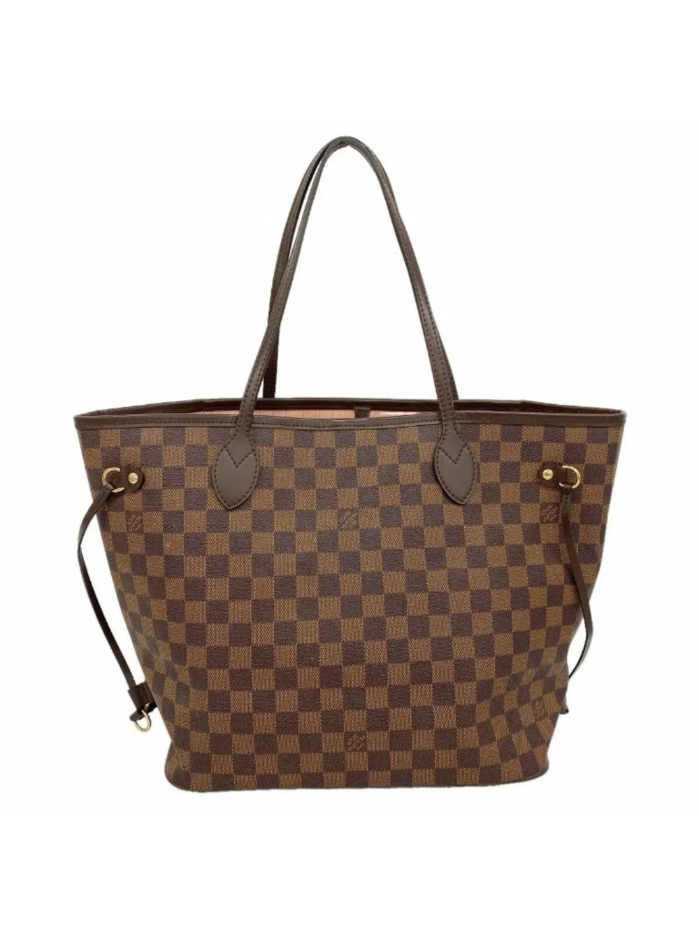 Louis Vuitton Tote Bag Damier Neverfull MM Ebene Rose Ballerine